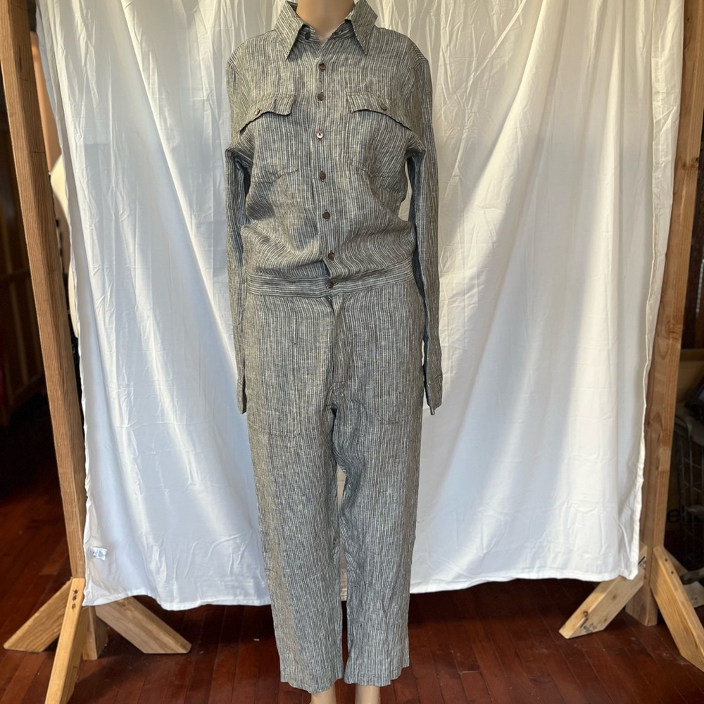 Cleobella Nysa Jumpsuit Boiler suit Gray Striped XS